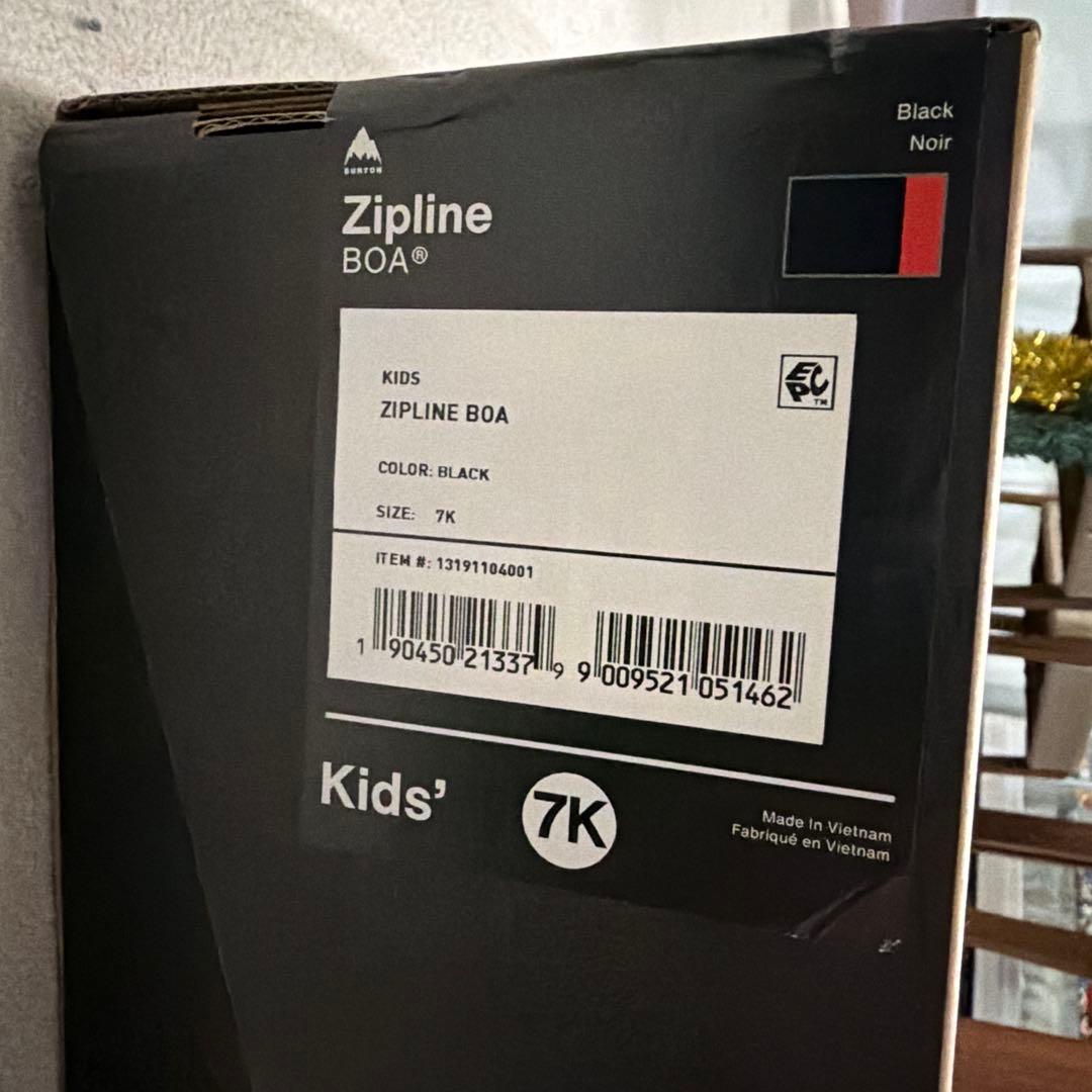 Burtonzipline7K25cm箱付き24-25モデル