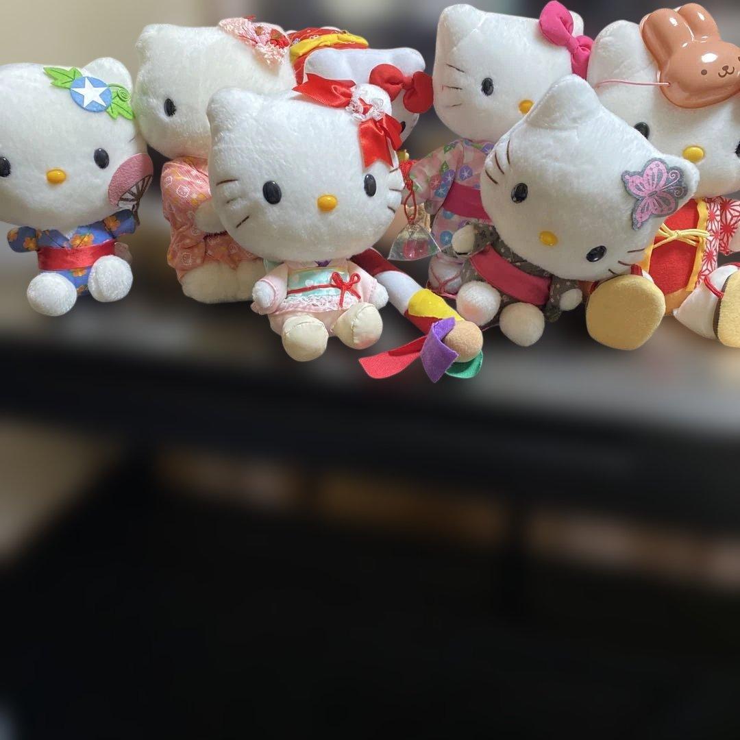 ハローキティ着物、浴衣ぬいぐるみ