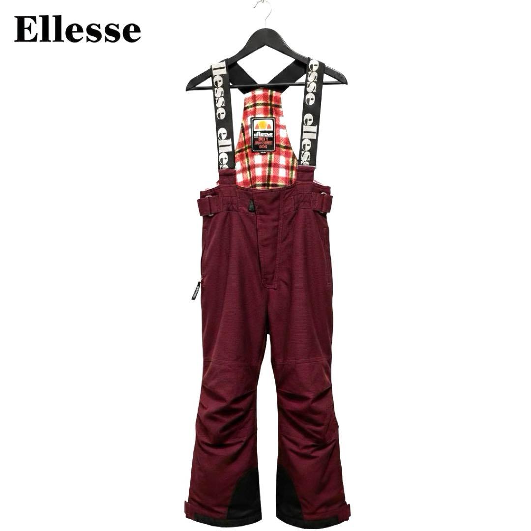 【最高峰】エレッセ スキーウェア サロペット M ボルドー シンサレート 90s