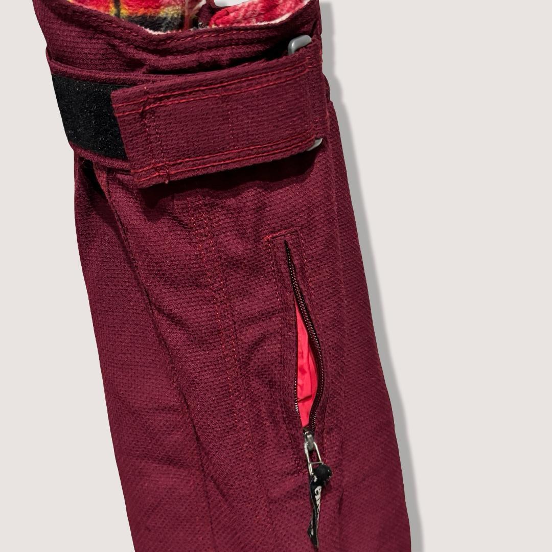 【最高峰】エレッセ スキーウェア サロペット M ボルドー シンサレート 90s