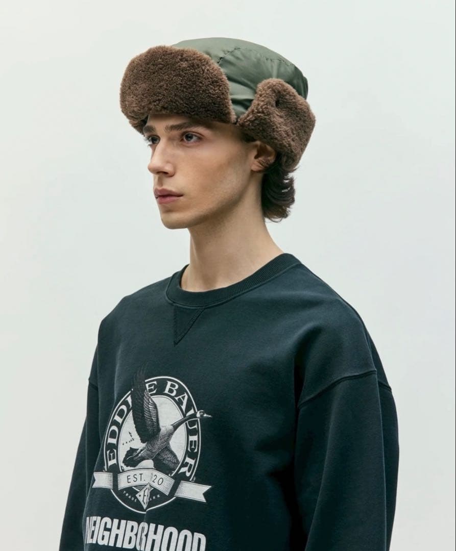 NEIGHBORHOOD & EDDIE BAUER / DOWN CAP Ｌ