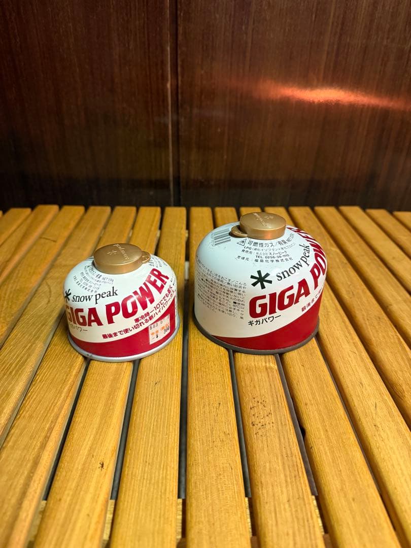 廃盤 PEAK スノーピーク ガスカートリッジ ガス缶 赤缶