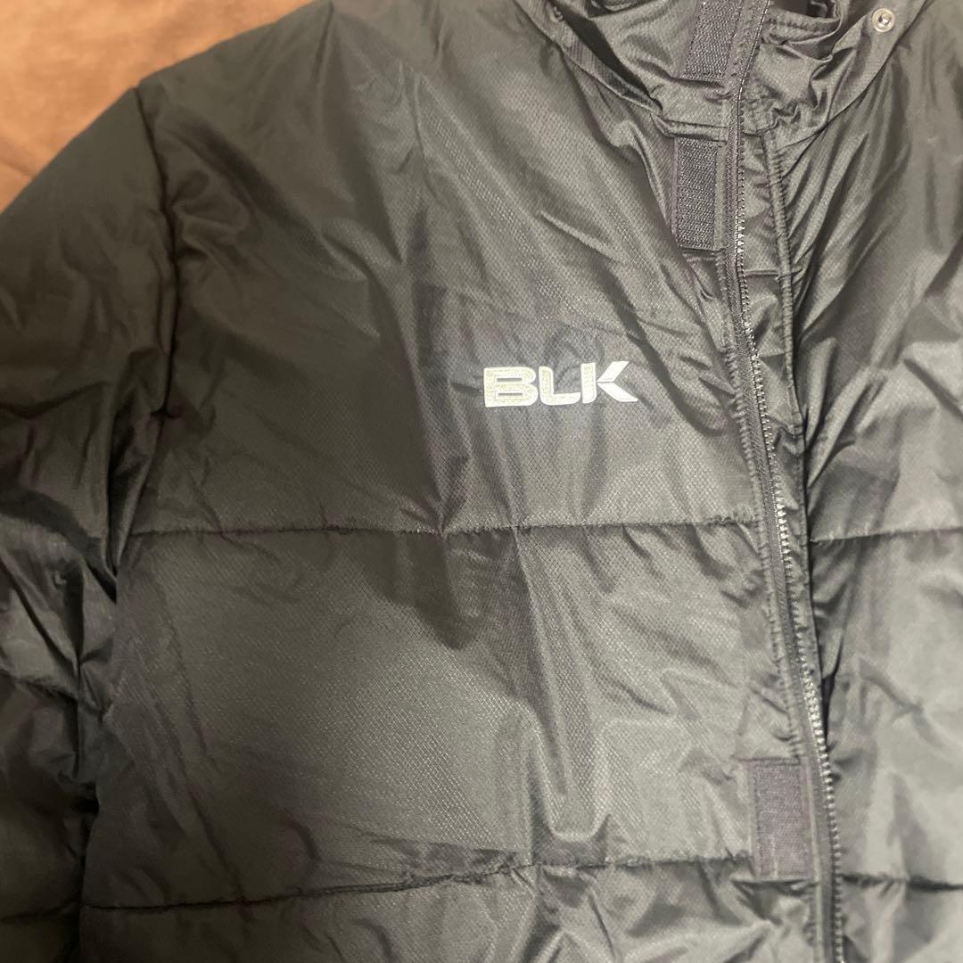 BLKラグビーベンチコート美品ブラックロングコートキルティング4XL大きいサイズ
