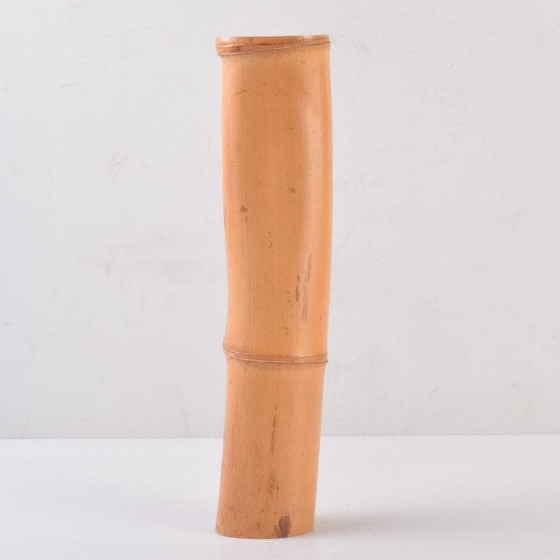 茶道具　古竹製　掛花生　在銘　本庄宗泉極め箱　N　8516