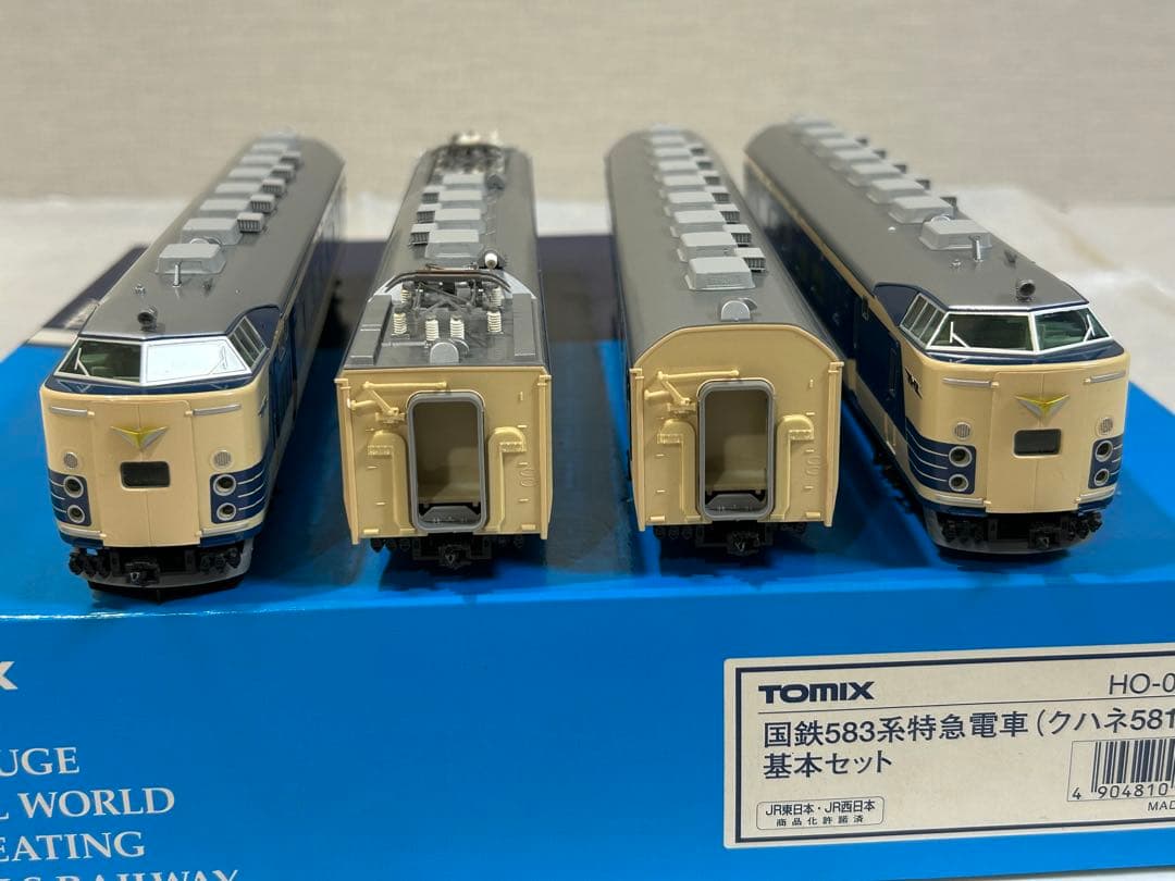 HOゲージ　HO-018国鉄583系特急電車（クハネ581）基本セット