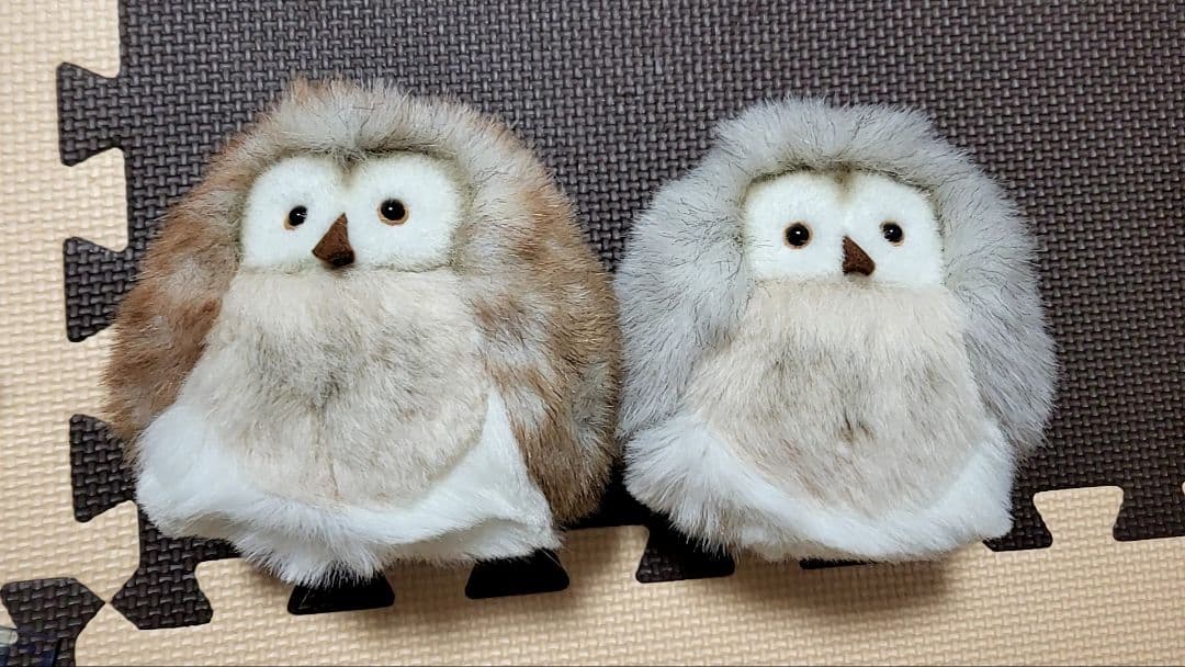 モン　スイユ　日本製　希少　レア　ふくろう　ヌイグルミ　２個セット