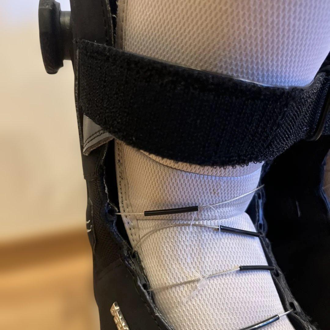 21cm子ども用 ブラック スノーボードブーツ