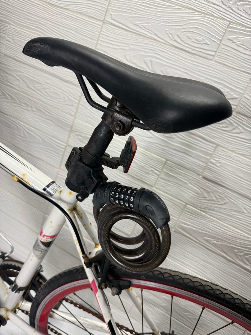 SIAFEI ロードバイク ホワイト/レッド ATX980