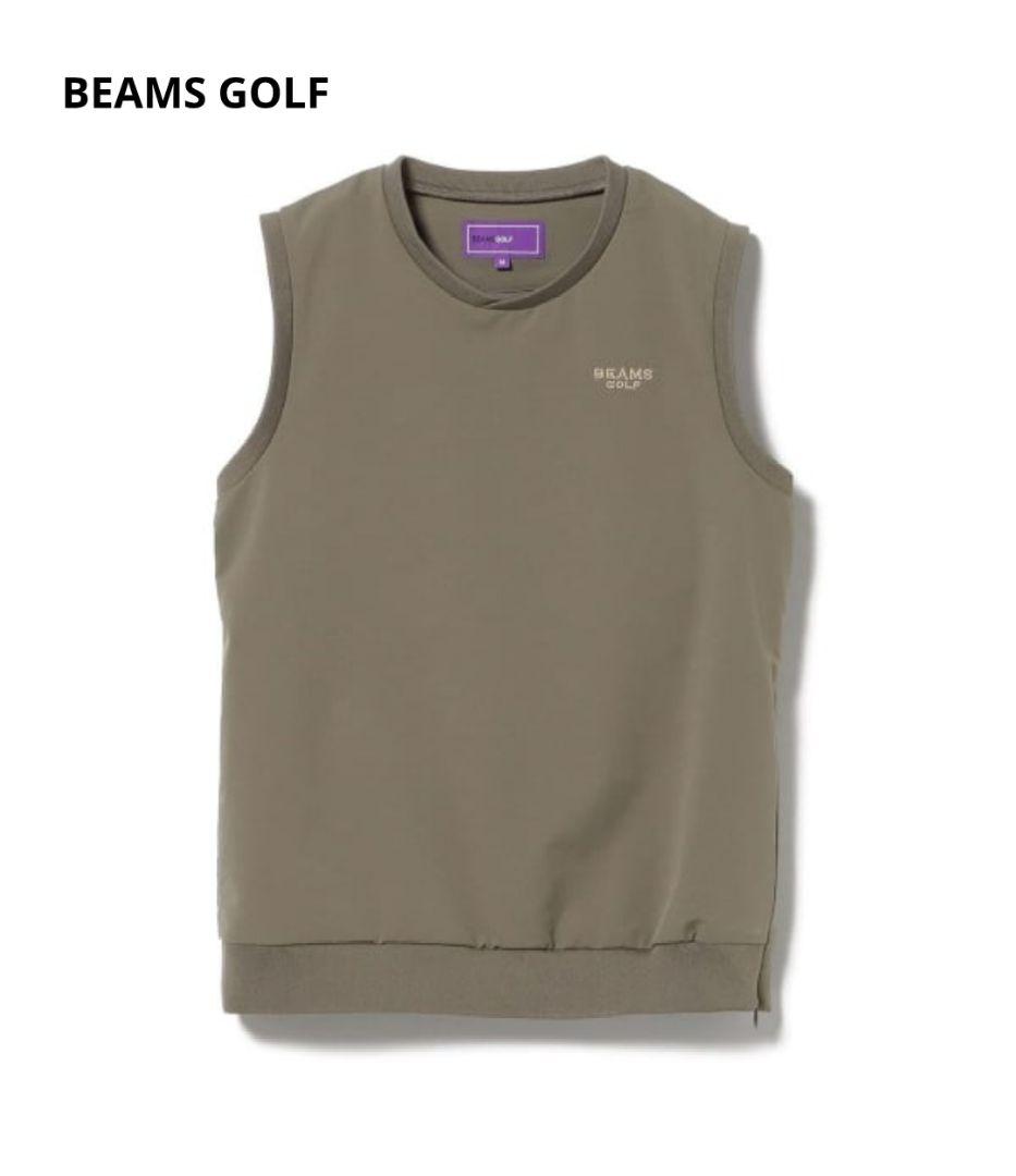 BEAMSP GOLE URPLE LABEL・ストレッチ クロスVネックベスト