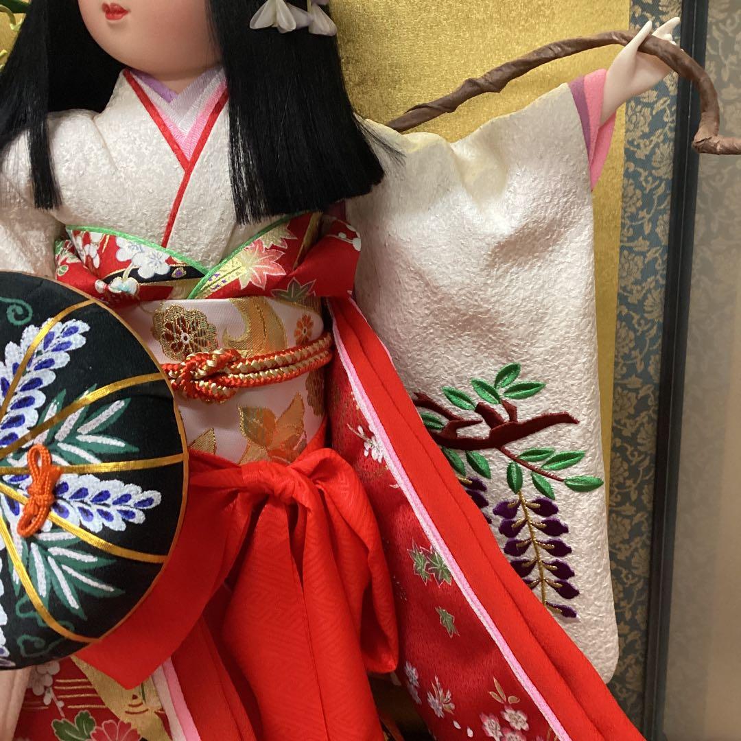 舞踊人形　藤娘　正絹