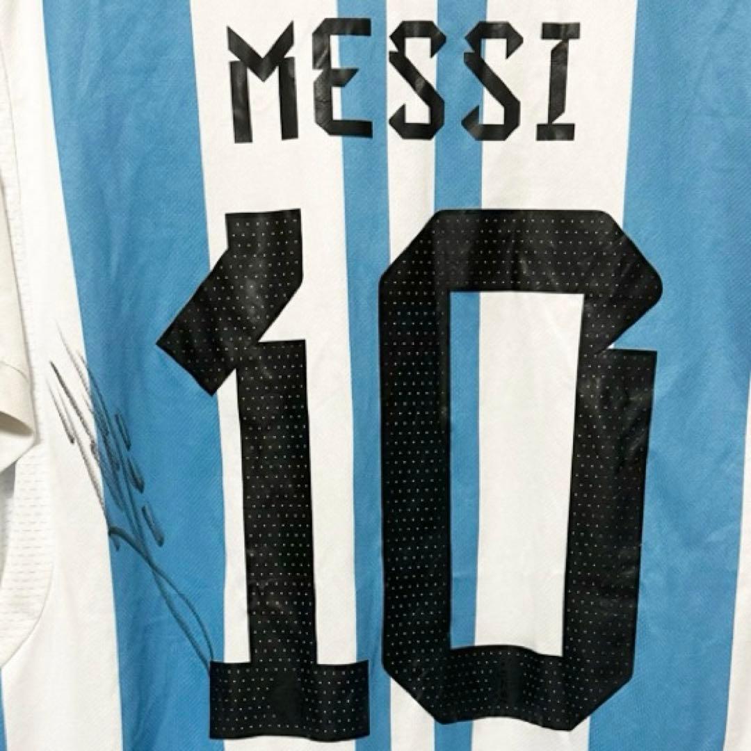 【メッシ直筆サイン入り】 アルゼンチン代表ユニフォーム 2022