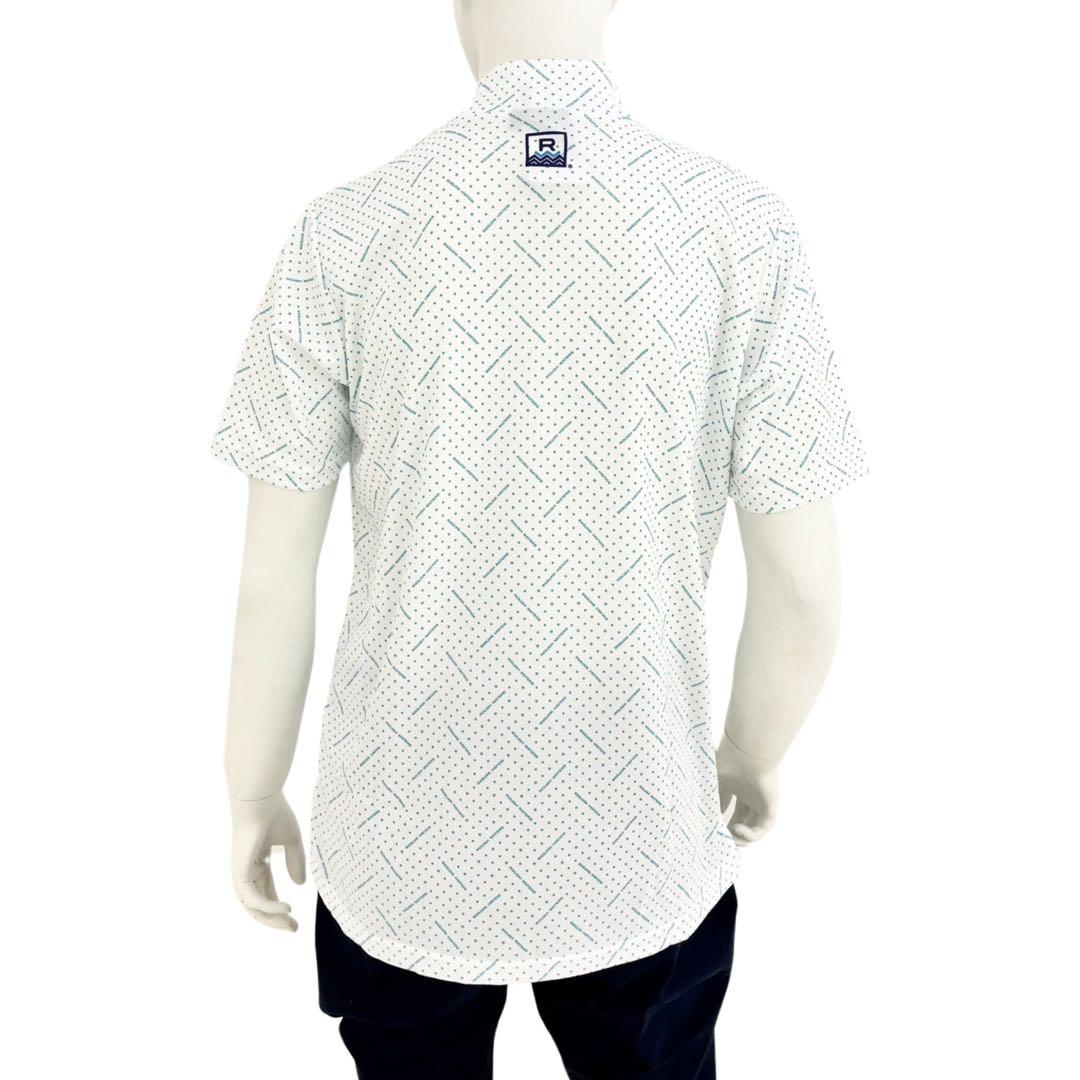 エリートグリップ　ROUGHWATERS 半袖モックネック　ホワイトサックス L