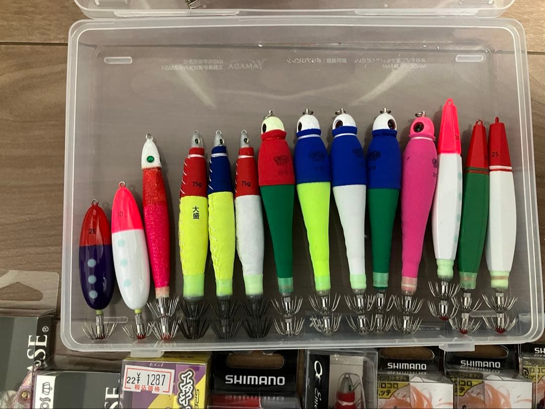 イカメタル　ガマカツ　エギドロッパー　ヤマシタ　シマノ　セット