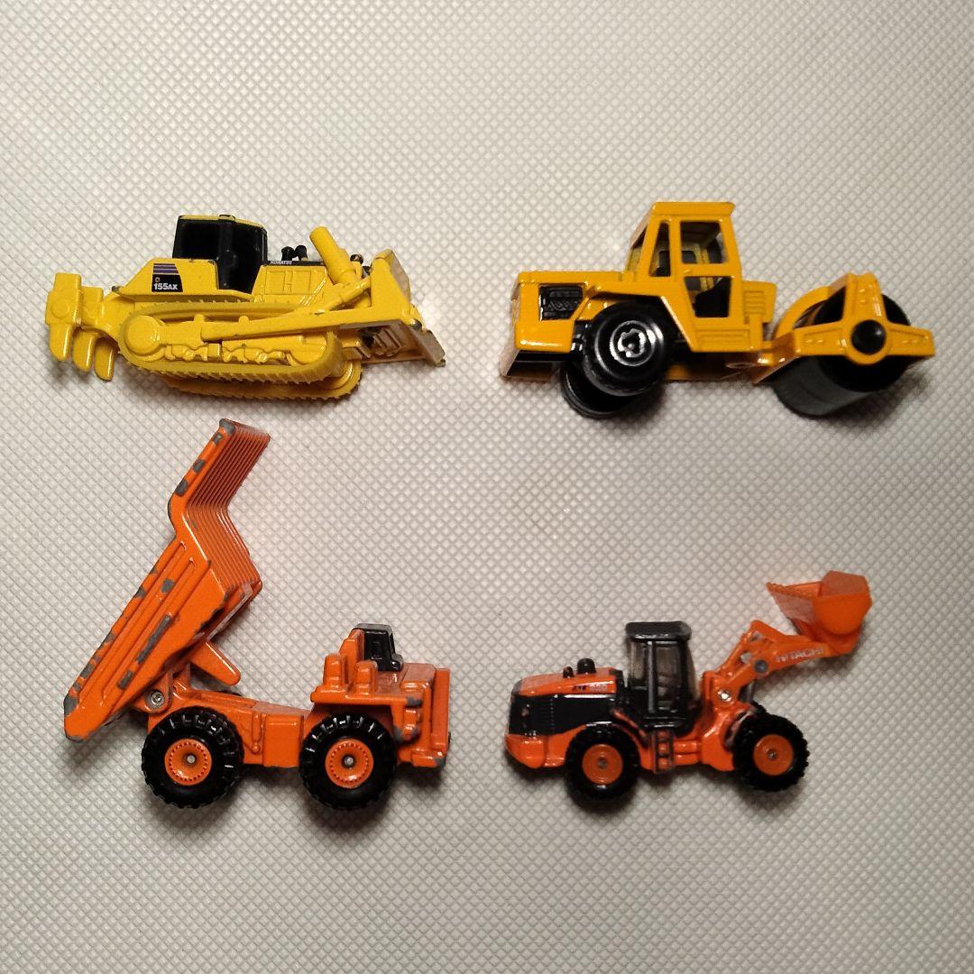 4989 ミニカー 働く車 建設土木系 工事車両セット ルース品