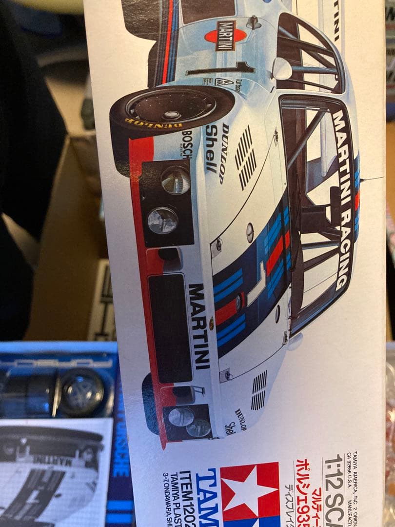 タミヤ　1/12　ポルシェ935ターボ　マルティニ　ダンロップタイヤ刻印