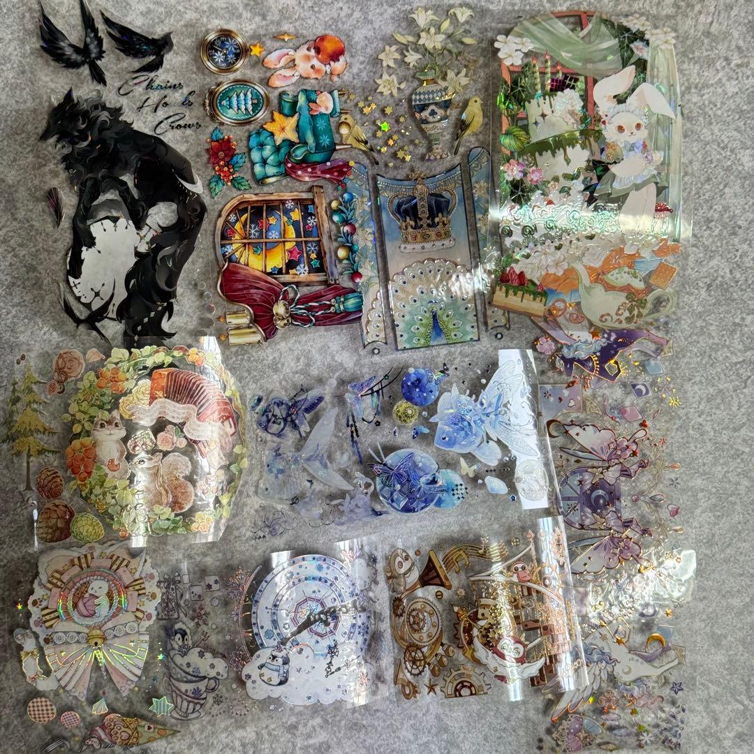 海外マステ 装飾 人物 背景 AI 色々 まとめ売りセット おまけ付き