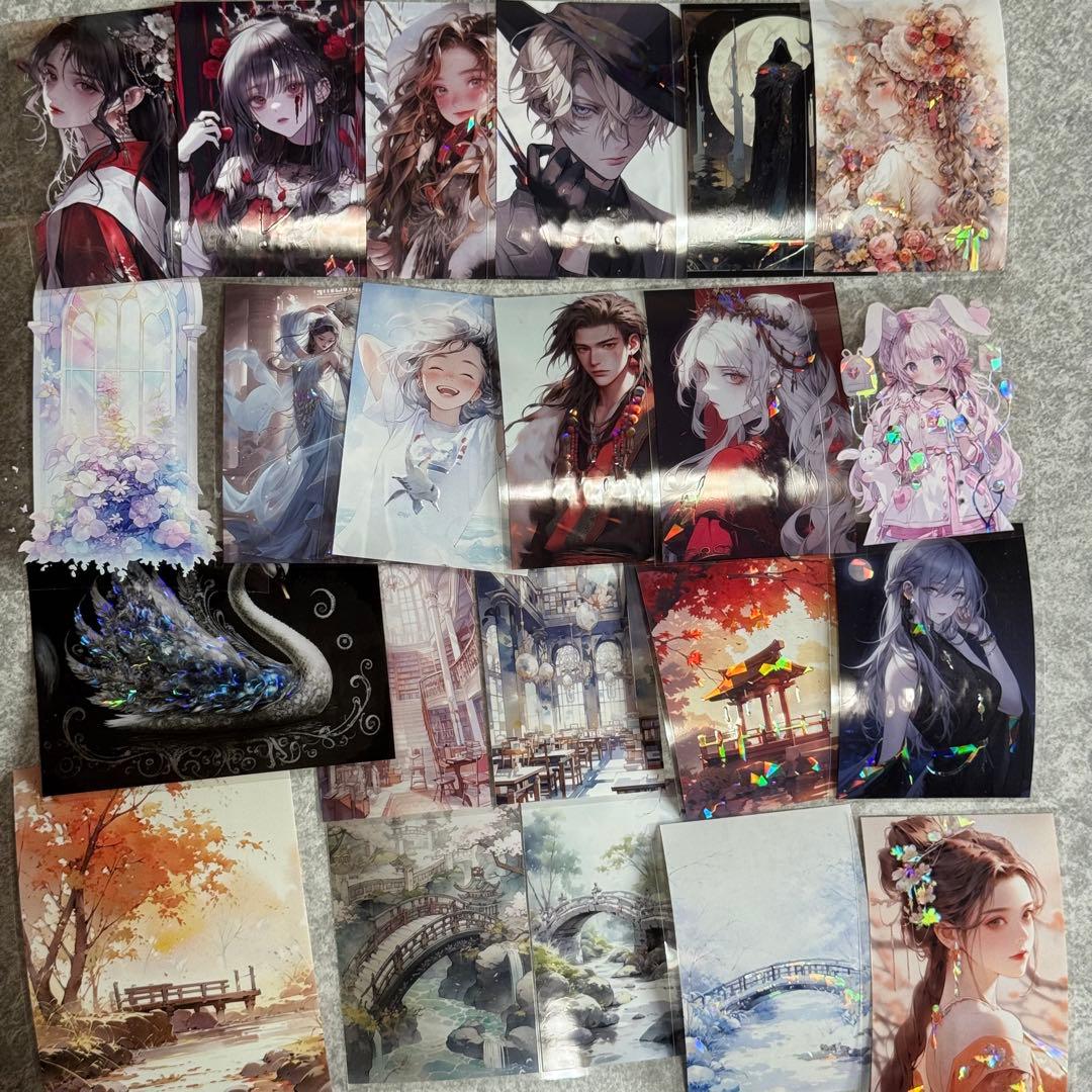 海外マステ 装飾 人物 背景 AI 色々 まとめ売りセット おまけ付き