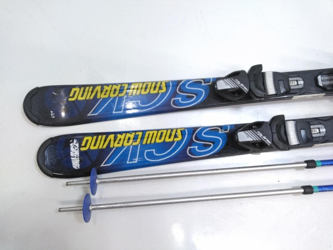 ジュニアスキー4点セット スノーカービング 120cm ブーツ 21cm ◇