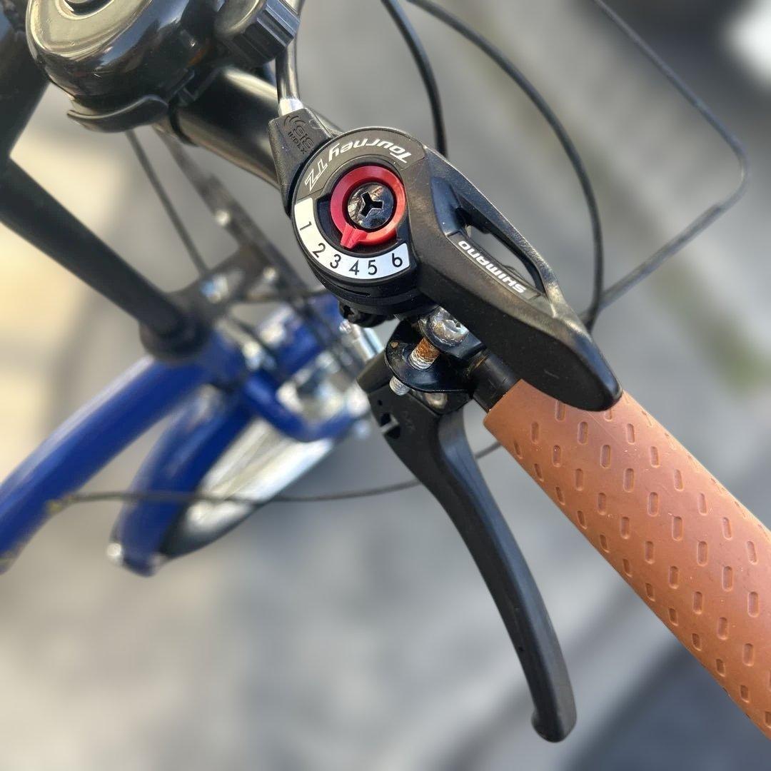 青い折りたたみ自転車　20インチ　直接取引