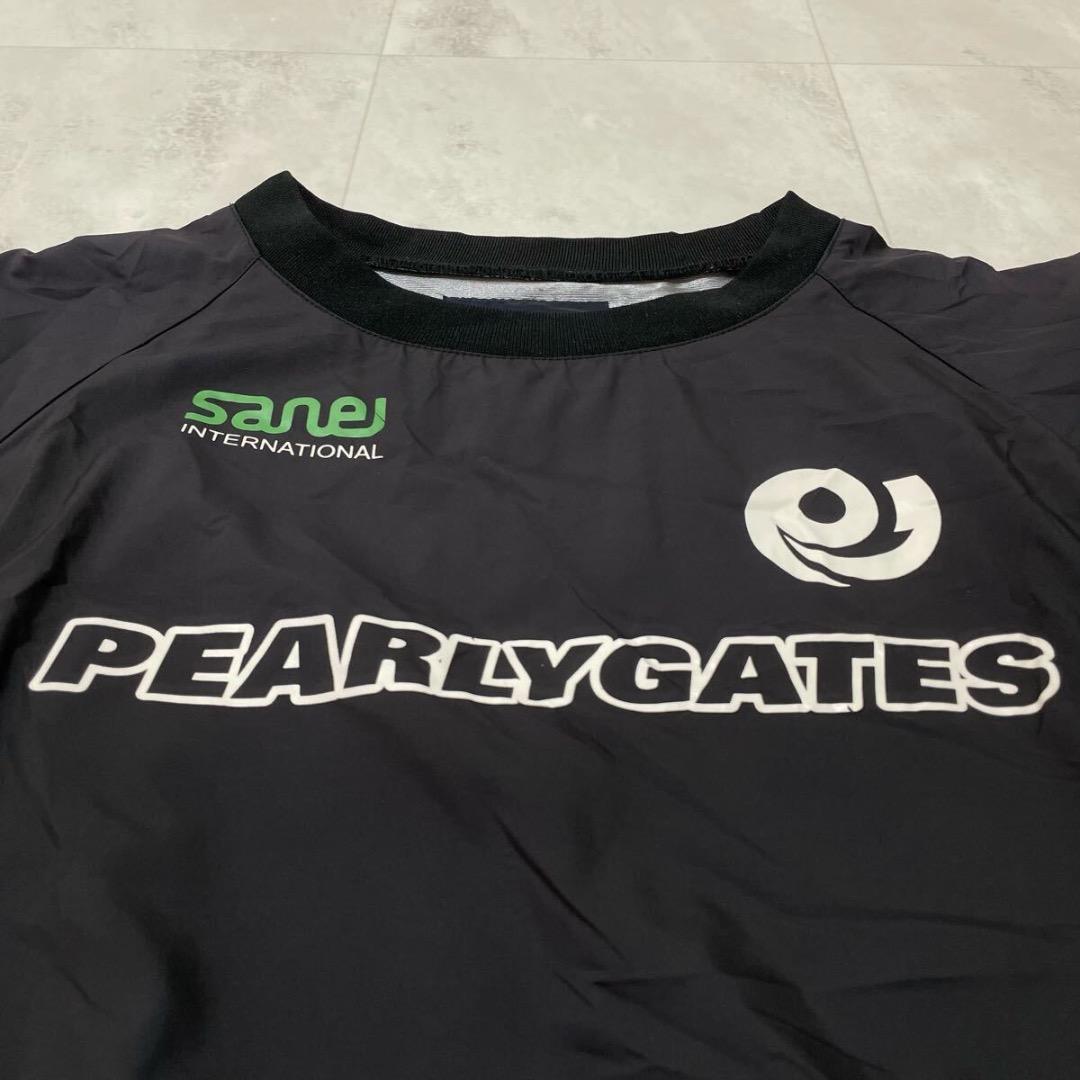 PEARLY GATES ナイロンジャケット プルオーバー プリントロゴ ゴルフ