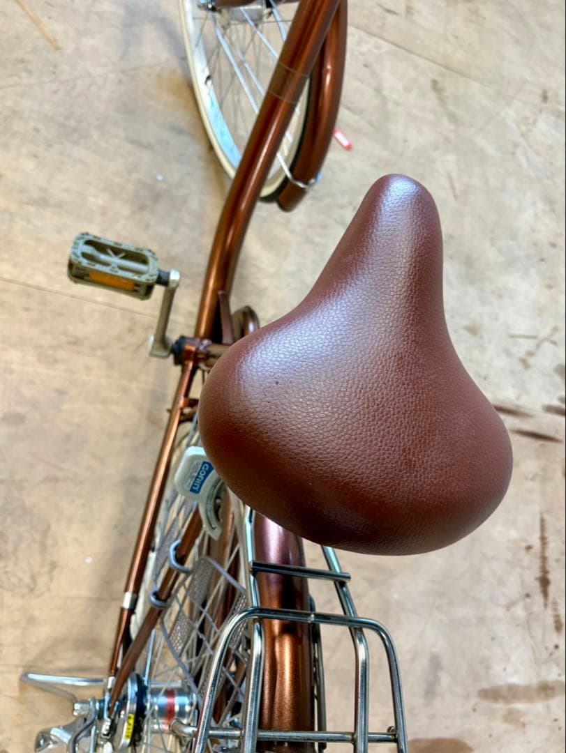 Pierretteシティサイクル 26インチ 内装3段変速 前後カゴ付き