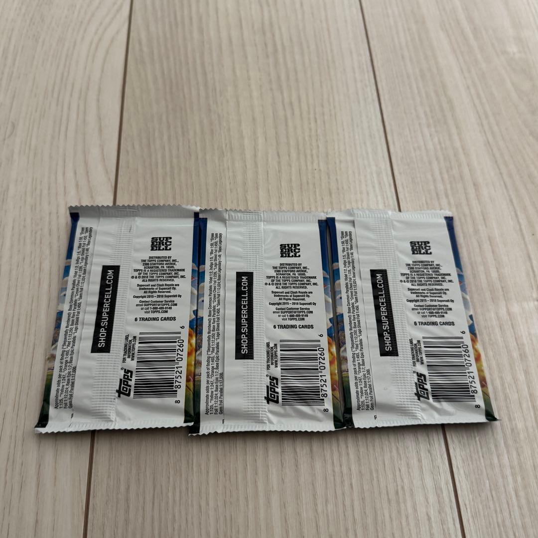 【未開封】希少品 クラッシュロワイヤル 公式トレカパック 2つセット クラロワ