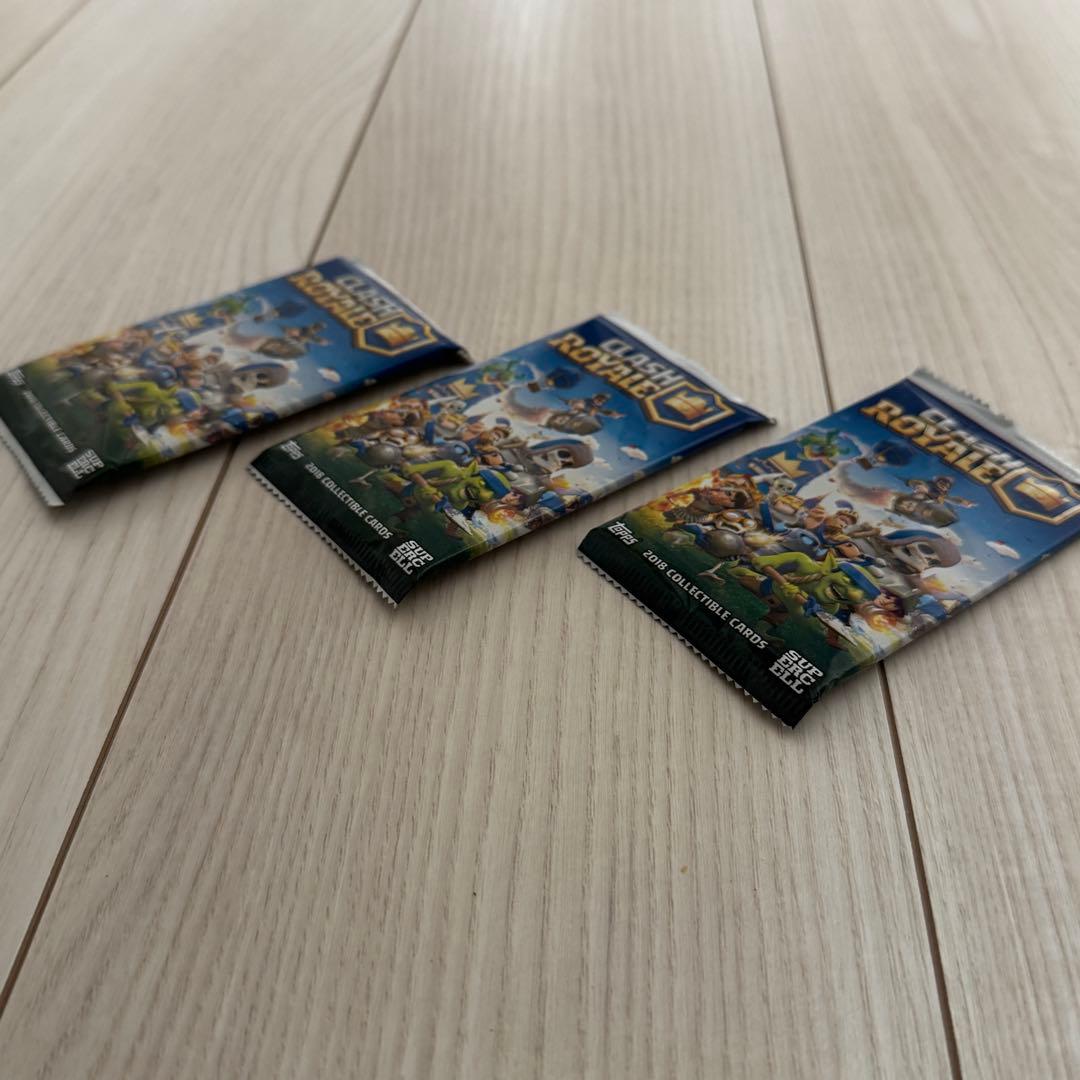 【未開封】希少品 クラッシュロワイヤル 公式トレカパック 2つセット クラロワ