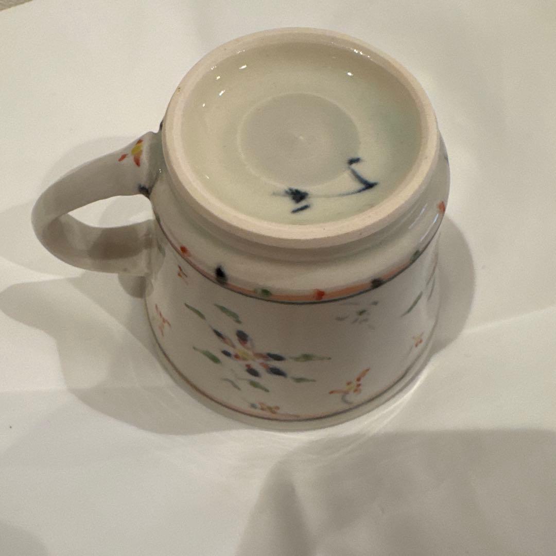 藤田佳三　染付色彩マルチカップ　ソーサー