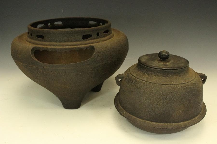 茶道具 風炉釜 羽根釜 719