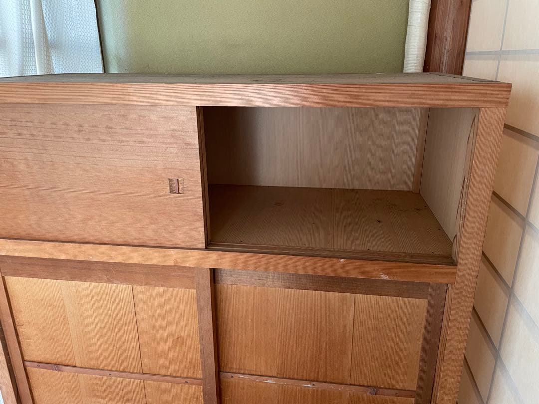 水屋　お茶道具　アンティーク家具