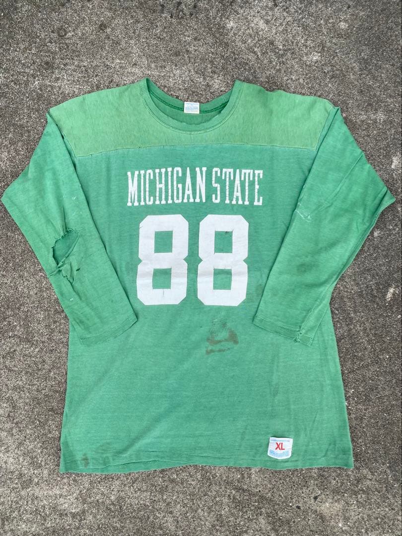 70s バータグ Champion Michigan State 88 XL