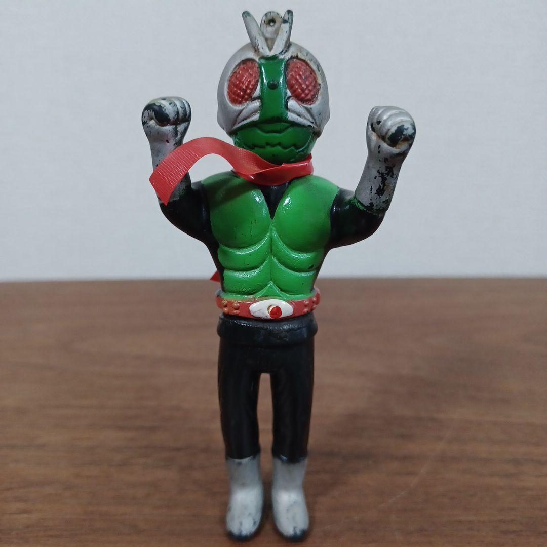 当時もの　ポピー製　仮面ライダー５種　希少ソフビペンダントトップ （チェーン無）