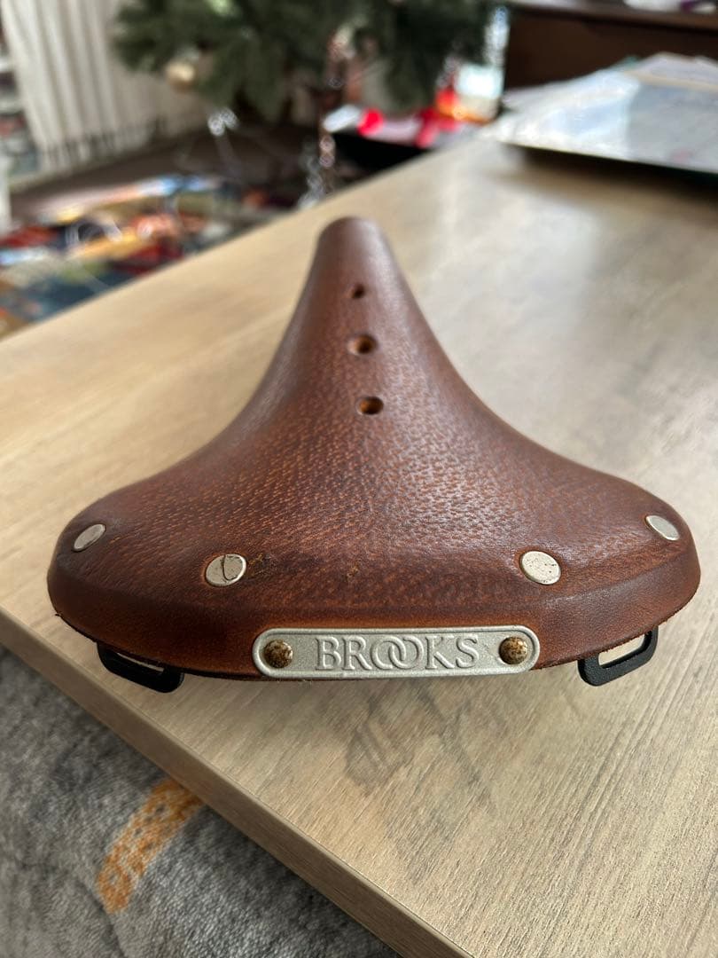 off　Brooks レザーサドル ブラウン　袋付き