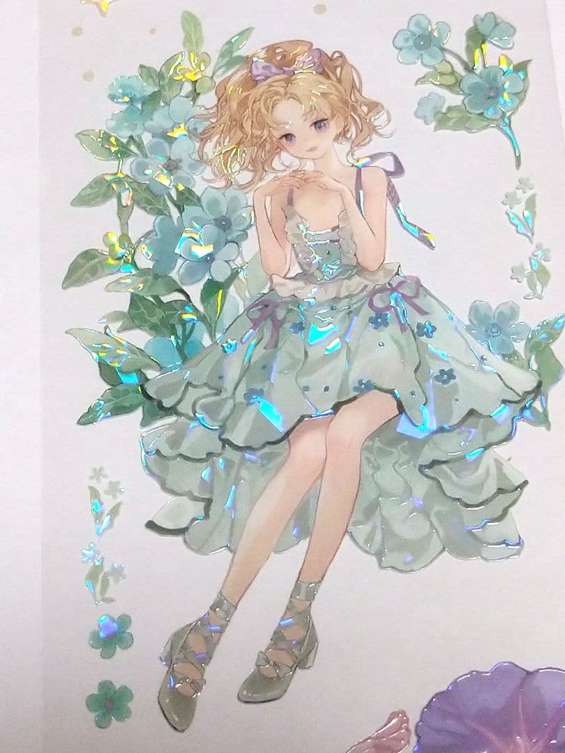 J661＃花期如约(贝壳光)studiovi切り売り海外人物マステ女の子