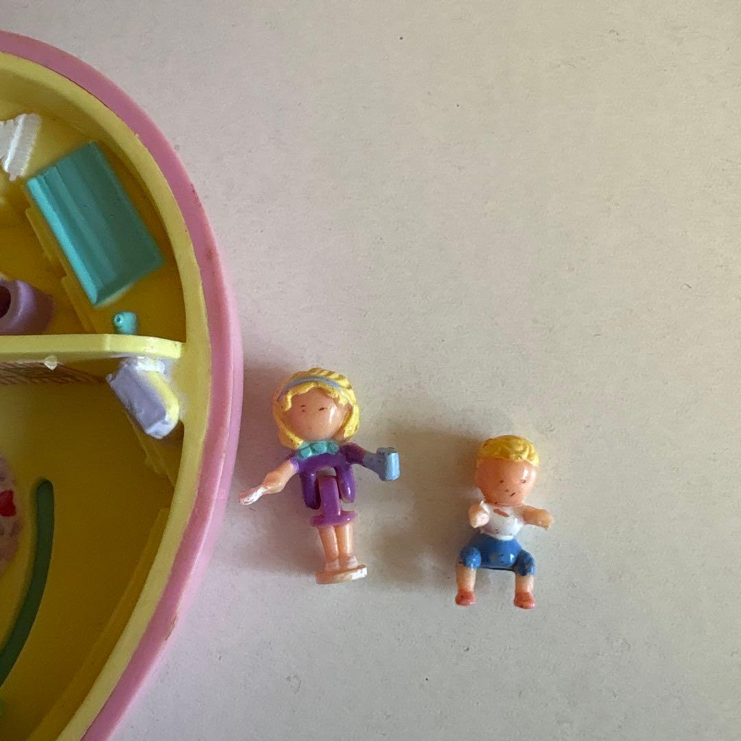 Polly Pocket ハート型ミニチュアハウス　ピンク
