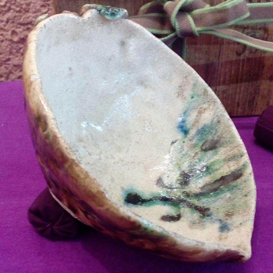 江戸時代幕末〜明治前半期頃稀少レア讃岐國高松藩御用窯古屋島焼手練在銘茶碗当時物