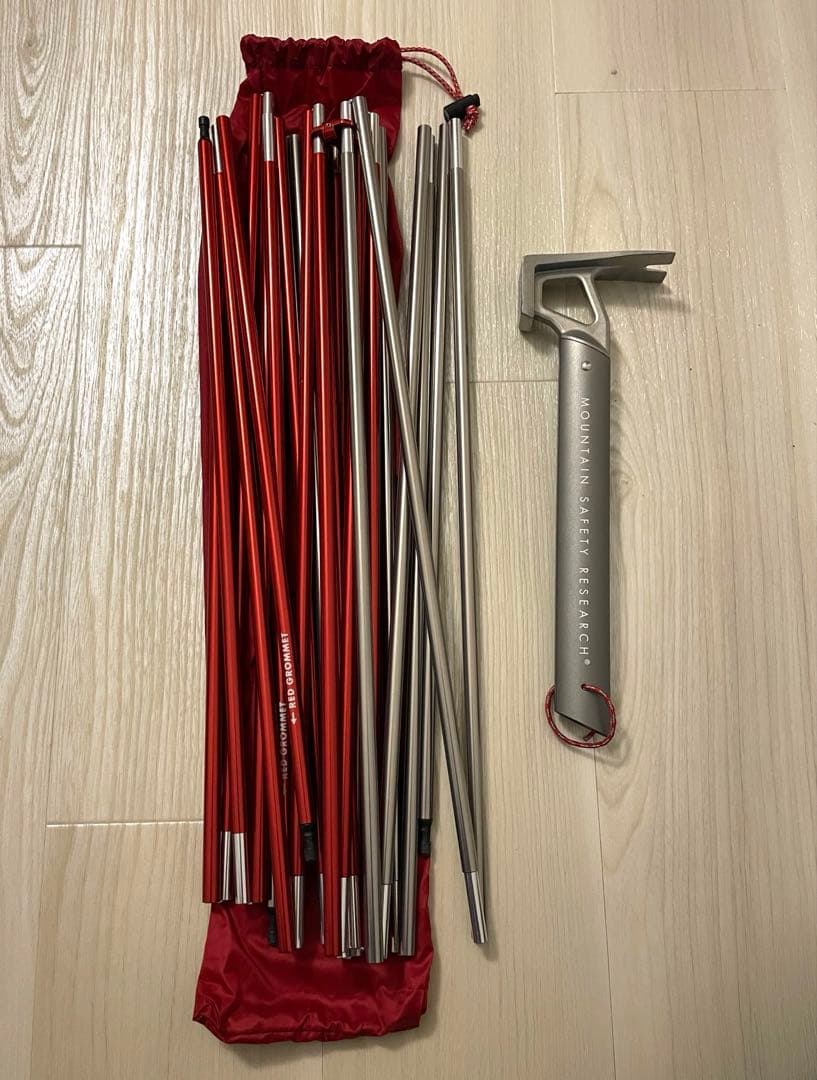 MSR エリクサー3 ELIXIR3 テント　ハンマー付き　フットプリント付き