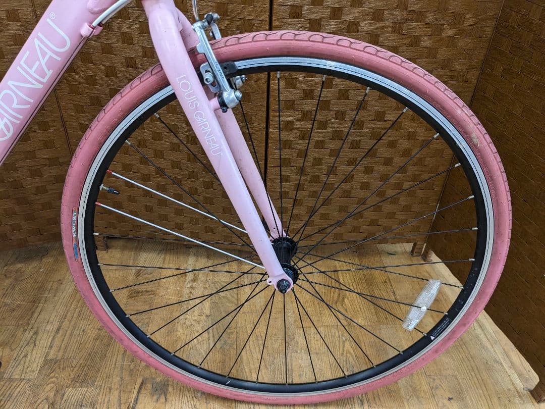 配送方法変更済み　U065 クロスバイク　28インチ　3×8段変速　ピンク