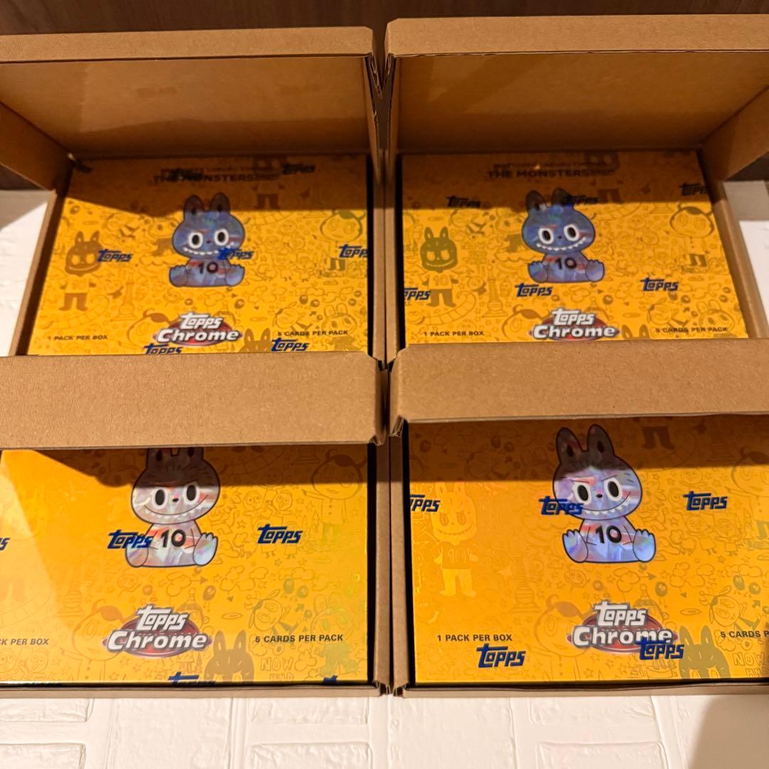 2025 topps chrome labubu 10th新品未開封 10BOX