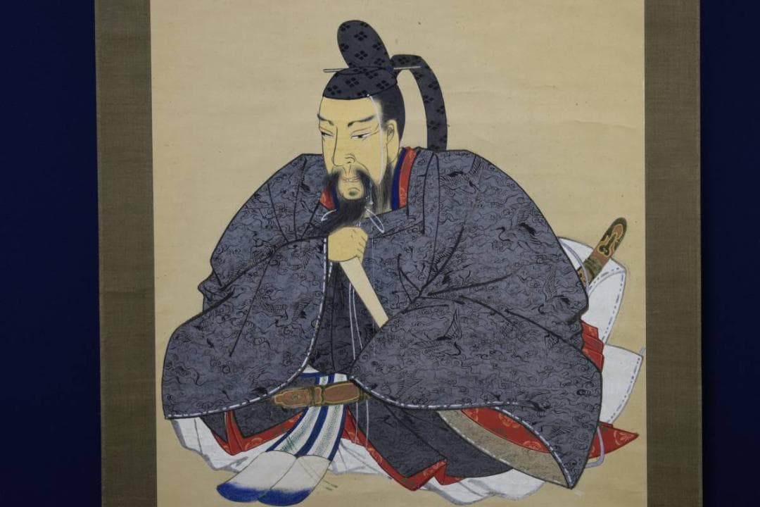 真作/清水南雅/天神図/布袋屋掛軸HD-478