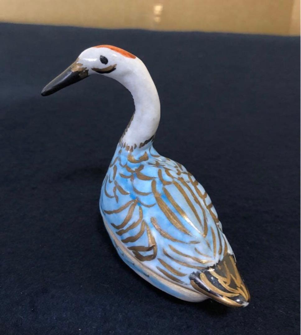 《R》茶道具2点組①鶴香合 益生②仁清写七宝小紋詰 陶楽造260107か5