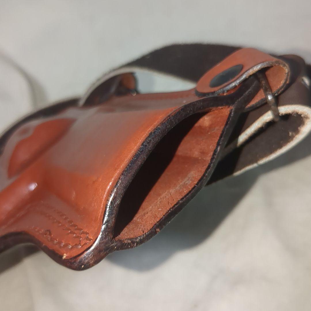 tagua gunleather実物　リボルバー用本革レザーショルダーホルスター