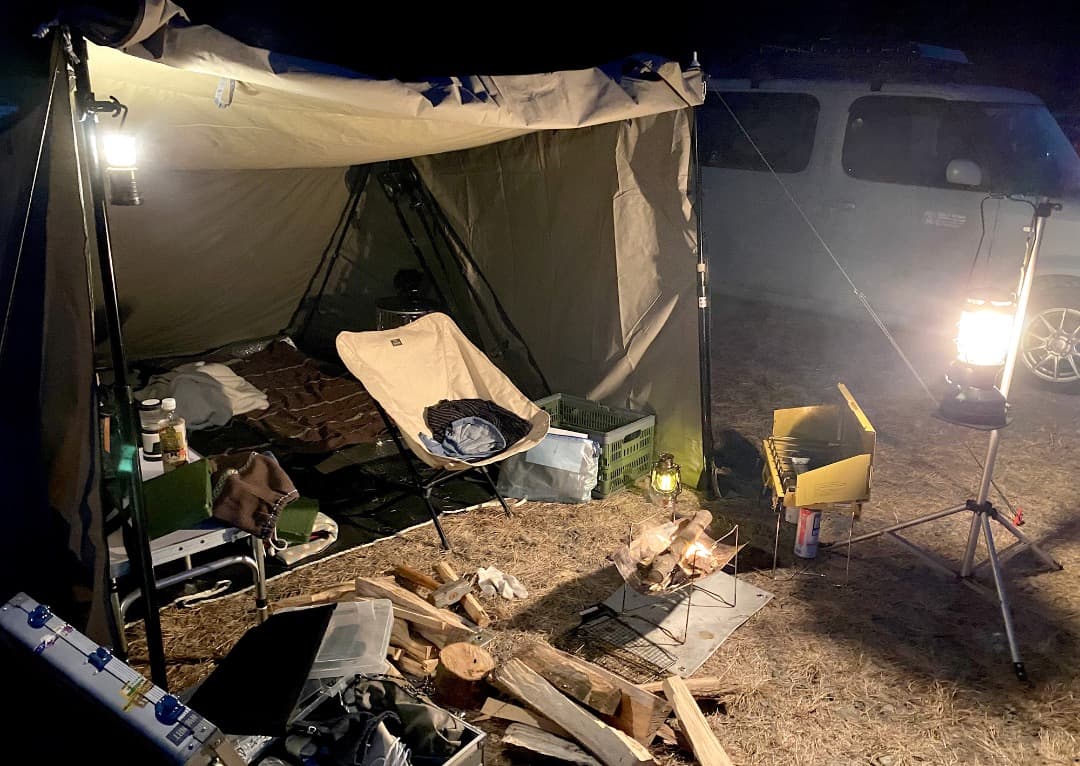 フィールドア　パップテントTC320 テント本体+前幕+サイド セット