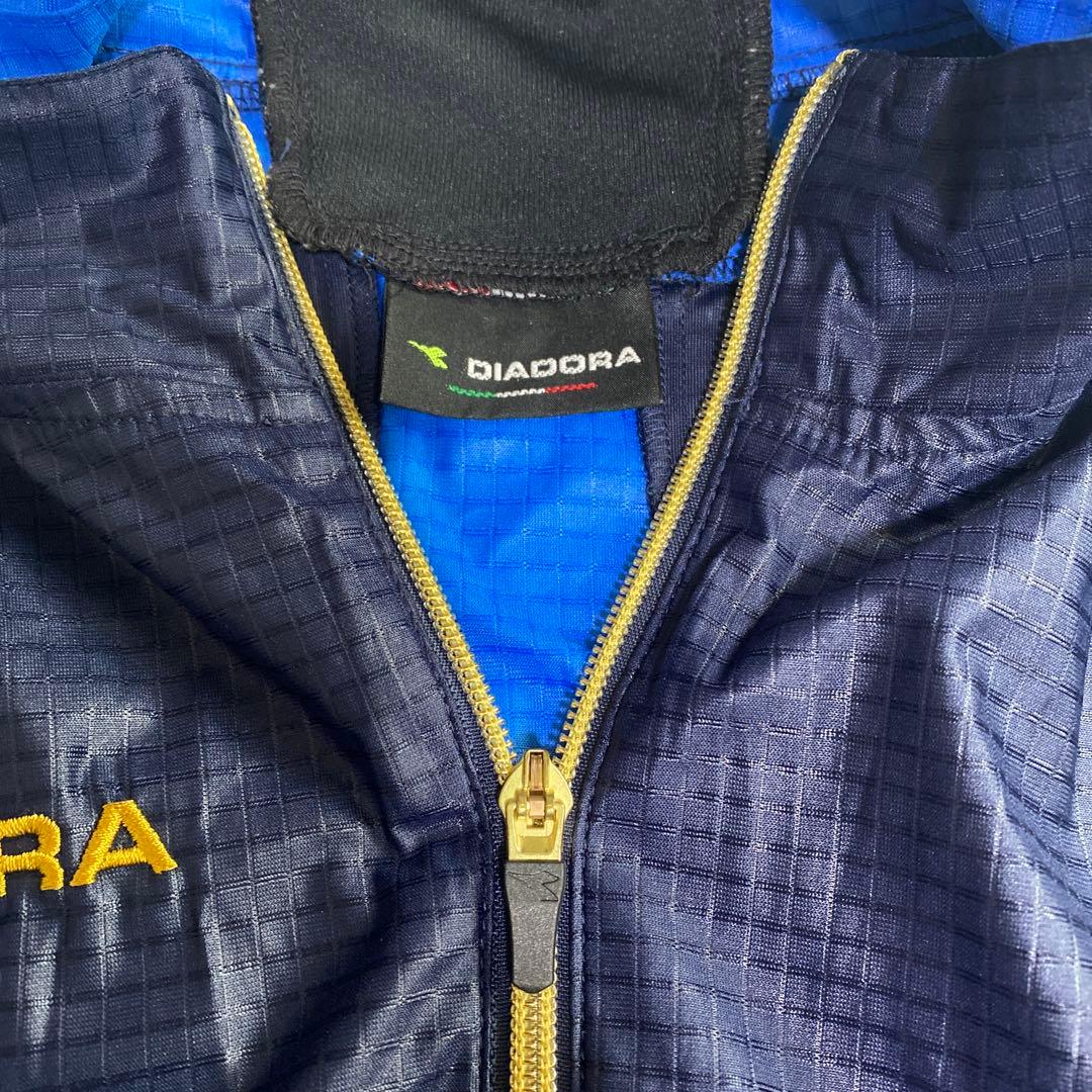 DIADORA セットアップ　ジャージ ゴールド/ネイビー/ブルー