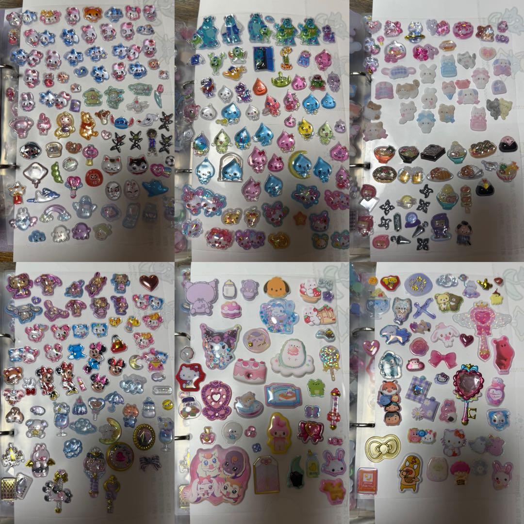 シール帳完成品 ボンボンドロップ ウォーターシール おはじき タイル 3冊セット