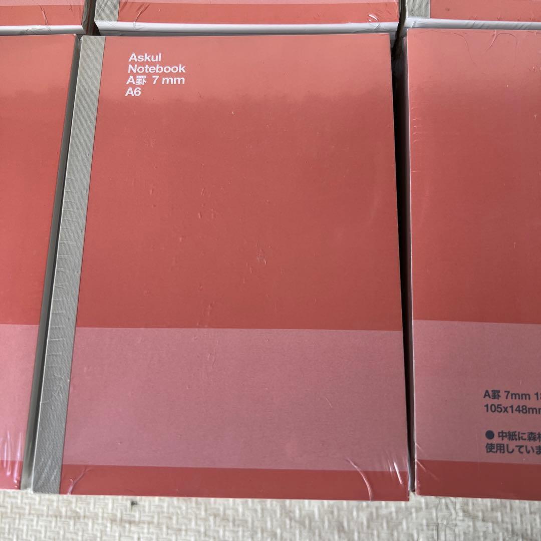 ［100545］アスクル　オリジナルノートA6 48枚A罫10冊 24パック