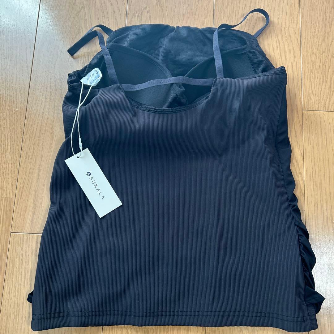 LAVA【SUKALA】リブドレープキャミソール