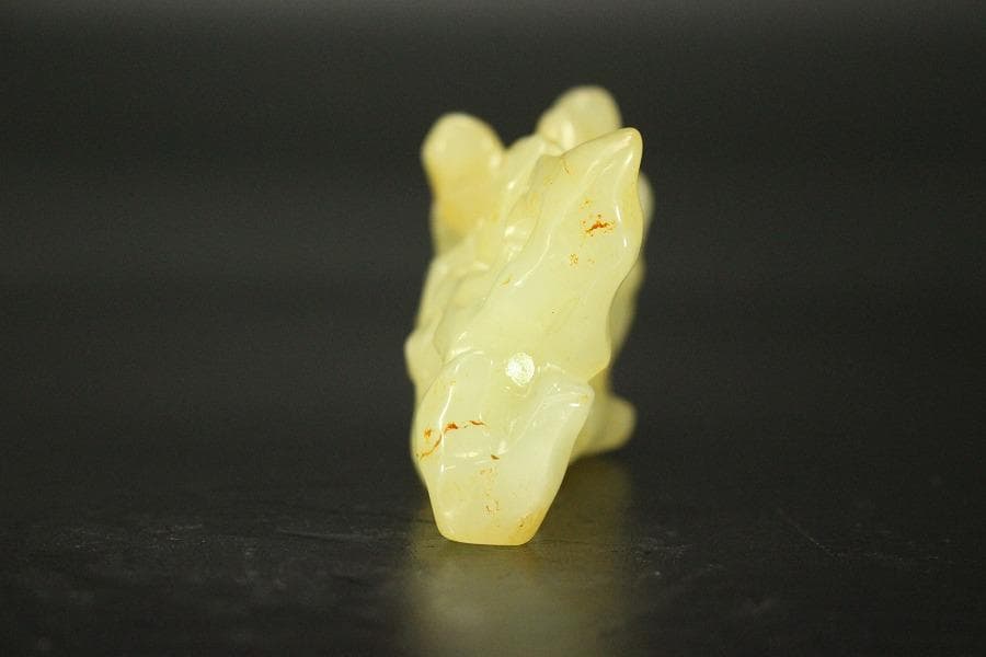 中国美術 白玉石 刻 太湖石 筆架 文房四宝(HA426)