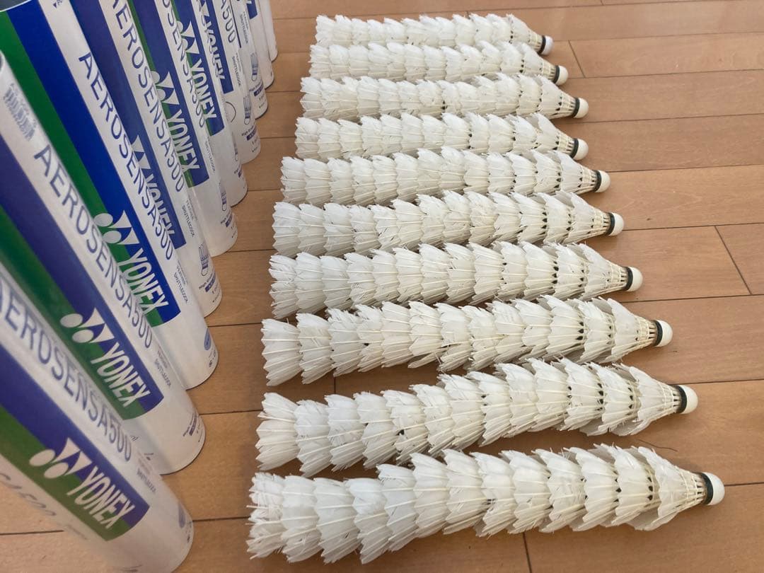 エアロセンサ500など　リペア済み基礎打ち・ノック用シャトル126個