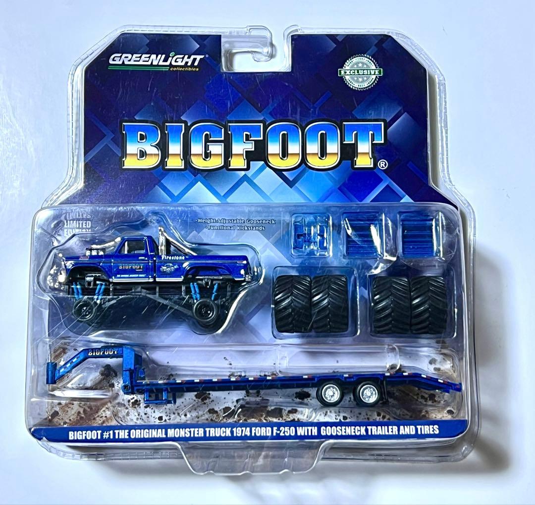 グリーンライトミニカー　ビッグフット モンスタートラック トレーラー
